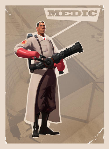 Team Fortress 2 - Доктор едет едет сквозь снежную равнину.